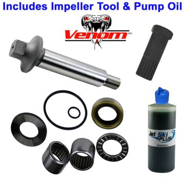 SeaDoo Jet Pump Rebuild Kit w Shaft & Tool & Oil 99 GTX LTD, GTX DI & 00-02 GTX