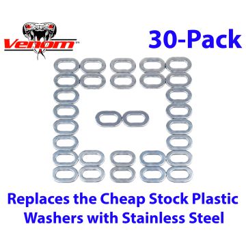 Venom Sea-Doo Spark Stainless Steel Hull Body Washer Hardware Upgrade Kit