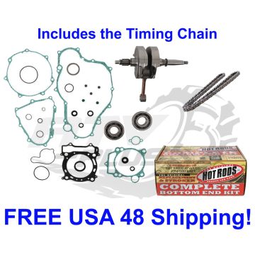 YFZ 450 ATV 2004-2009 Yamaha Bottom End Rebuild Kit w/ Timing Chain (NO R or X)