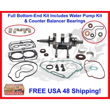 Sportsman 700_2002-09_Polaris_Crankshaft_FULL Bottom End Rebuild Kit & WP + MORE