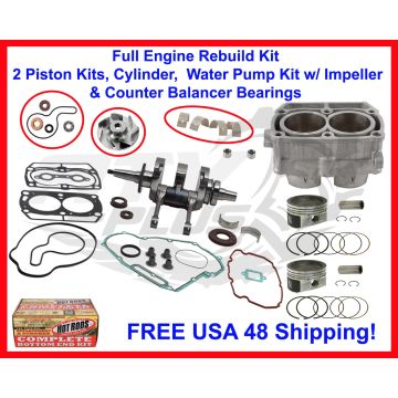 Ranger 700_2005-2009_Polaris_Engine Rebuild Kit Crank Cylinder Pistons, WP, MORE