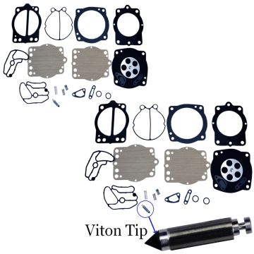 2 Pack Polaris Keihin Carb Carburetor Rebuild Repair Kit Freedom Octane Virage