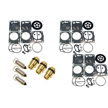 Yamaha Triple Mikuni Carburetor Rebuild Kit & Needle/Seat GP 1200 Exciter 220