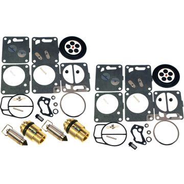 SeaDoo Dual Mikuni Carburetor Rebuild Kit & Needle/Seat Challenger 98, 00-01