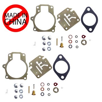 Johnson Evinrude Dual Carb Carburetor Rebuild Kit 45 45 50 55 60 HP 396701 2Pack