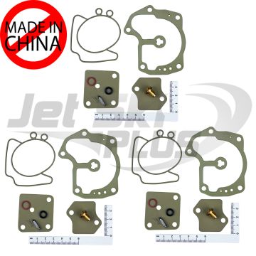 Johnson Evinrude 3-PACK Carburetor Repair Kit 439078 439079 18-7248