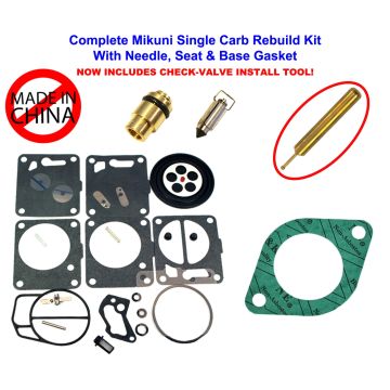 SeaDoo Mikuni Carburetor Rebuild Kit Needle Seat & Carb Gasket GTS 97-98 & Tool