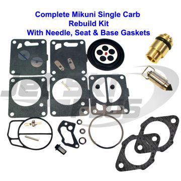 Yamaha Mikuni Carburetor Rebuild Kit-Needle/Seat Base Gasket Wave Raider 700