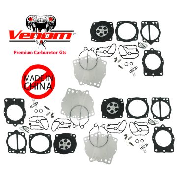 3 Pack Triple Kawasaki Keihin Carburetor Rebuild Repair Kit 900 1100 ZXi STX