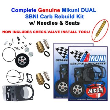 Yamaha XL XLT 800 00-04 Genuine Mikuni Dual Carb Rebuild Kit & Needle Seat