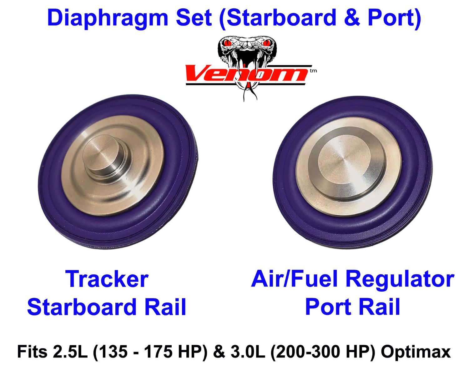 8M6002988 & 804533 Mercury Optimax Fuel Rail Tracker & Fuel Air