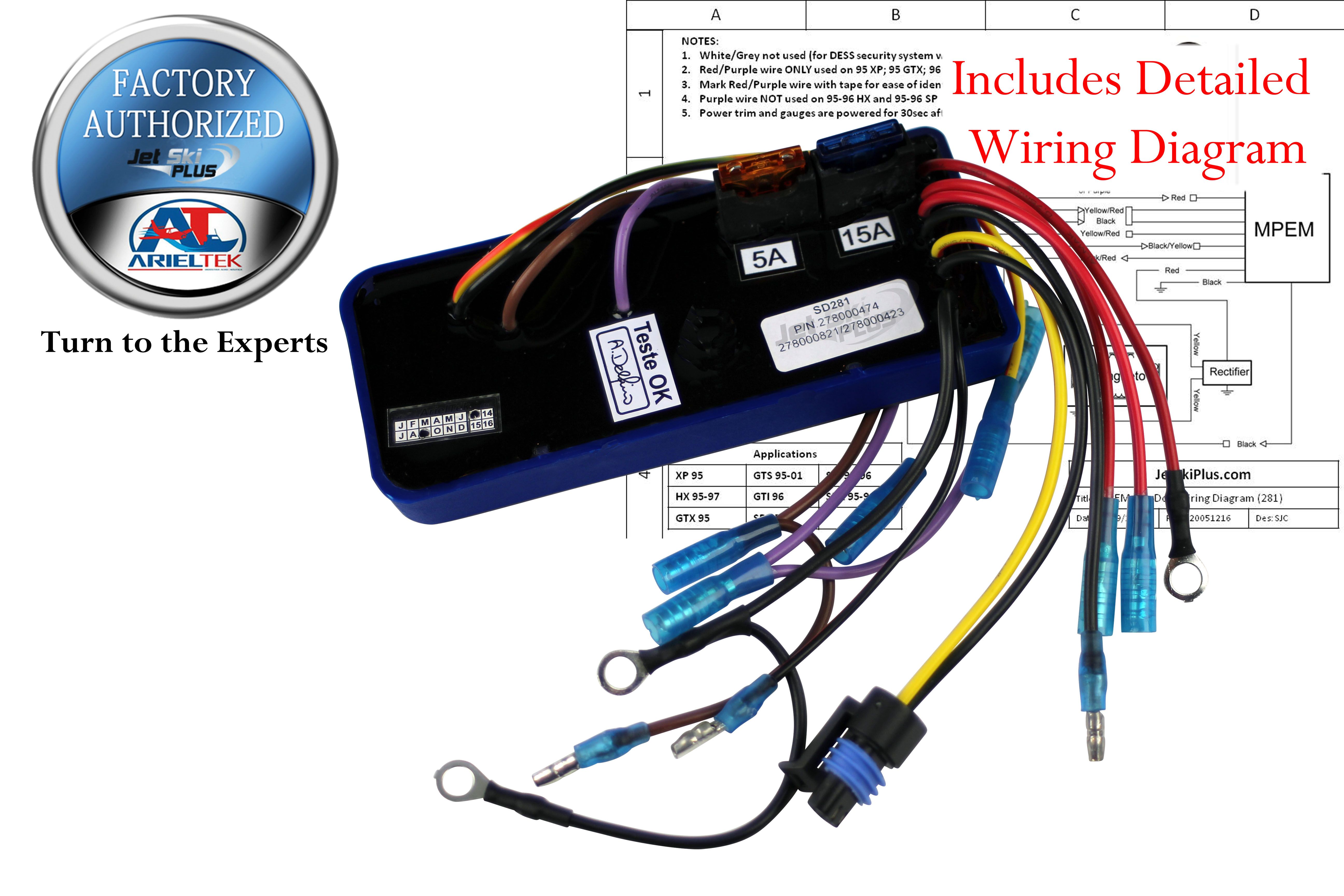 SeaDoo MPEM 278000423 278001135 (New) JetSkiPlus# z-SD281-zb