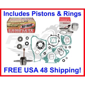 CR85R RB_2005-2007_Honda_Crankshaft_Gaskets Bottom End Rebuild Kit Wiseco Piston
