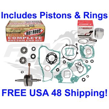 CR85-R RB_2005-07_Honda__Crankshaft_Gaskets Bottom End Rebuild Kit Wiseco Piston