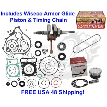 450 Kodiak 4x4 2003-06 Yamaha Crankshaft Engine Rebuild Kit Wiseco Piston TChain
