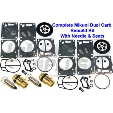 Yamaha Dual Mikuni Carburetor Rebuild Kit & Needle/Seat Wave Runner VXR III GP