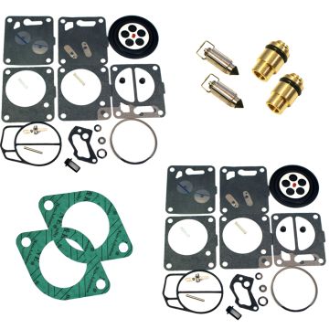 SeaDoo Dual Mikuni Carburetor Rebuild Kit Needle Seat Base Gasket 1994 94 GTX  