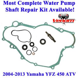Complete Water Pump Rebuild Kit For Yamaha YFZ450 (2004-2013) - Includes Impeller, Shaft, Bearing, Seals & Gaskets