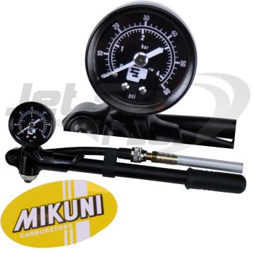 Mikuni Pop Off Popoff Pressure Gauge Tester Carburetor Needle Seat 30/60 PSI