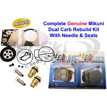 Yamaha Genuine Mikuni Dual Carburetor Rebuild Kit & Needle/Seat GP XL XLT 800 R