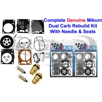 Yamaha Genuine Mikuni Dual Carburetor Rebuild Kit & Needle/Seat Super Jet WR
