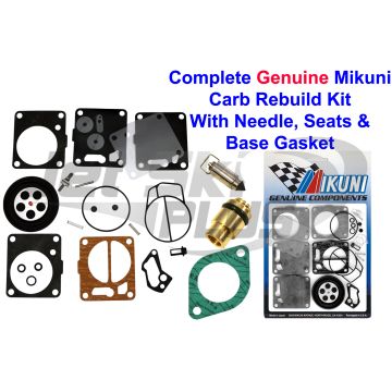 SeaDoo Genuine Mikuni Dual Carb Rebuild Kit  Needle Seat & Base Gasket GS 99-01