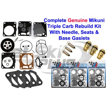 Polaris Genuine Mikuni Carburetor Rebuild Kit-Needle/Seat-Base Gasket SL 650 750