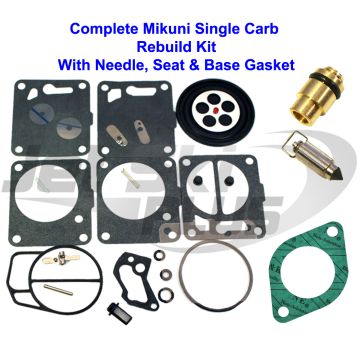 SeaDoo Mikuni Carburetor Rebuild Kit Needle Seat & Carb Gasket 97-98 GTI GTS GS