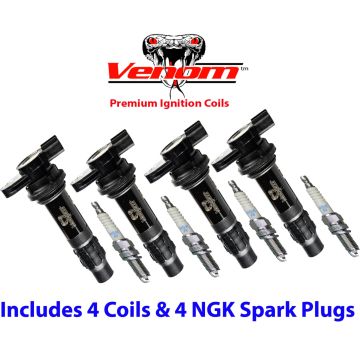 4 PACK Yamaha Ignition Coil Stick & NGK Spark Plug 6B6-82310 6D3-82310-00-00 NEW